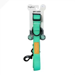 HugSmart Adjustable Dog Leash Mint Green Padded Handle Medium 1in x 34-55in NEW